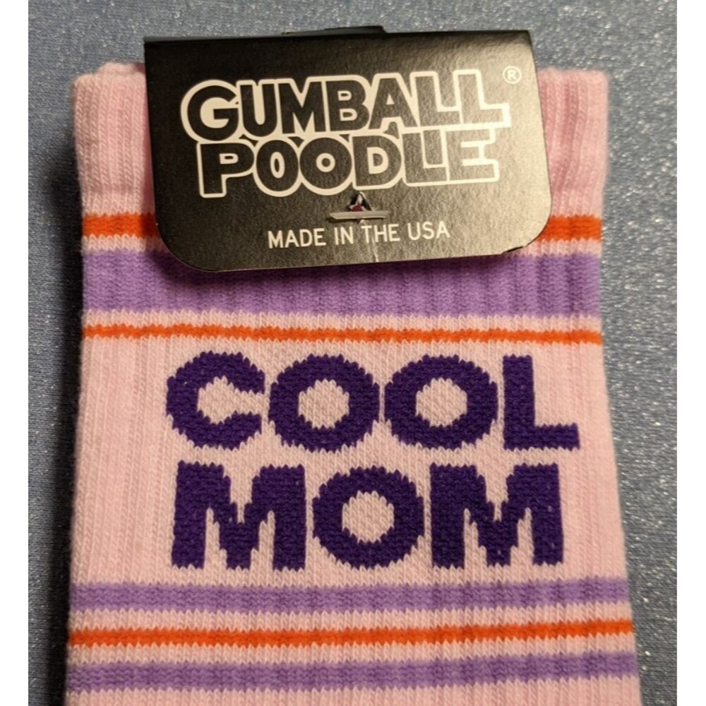NWT~GUMBALL POODLE "Cool Mom" Gym Socks Supportive Fit One Size Fits All - Picture 2 of 4